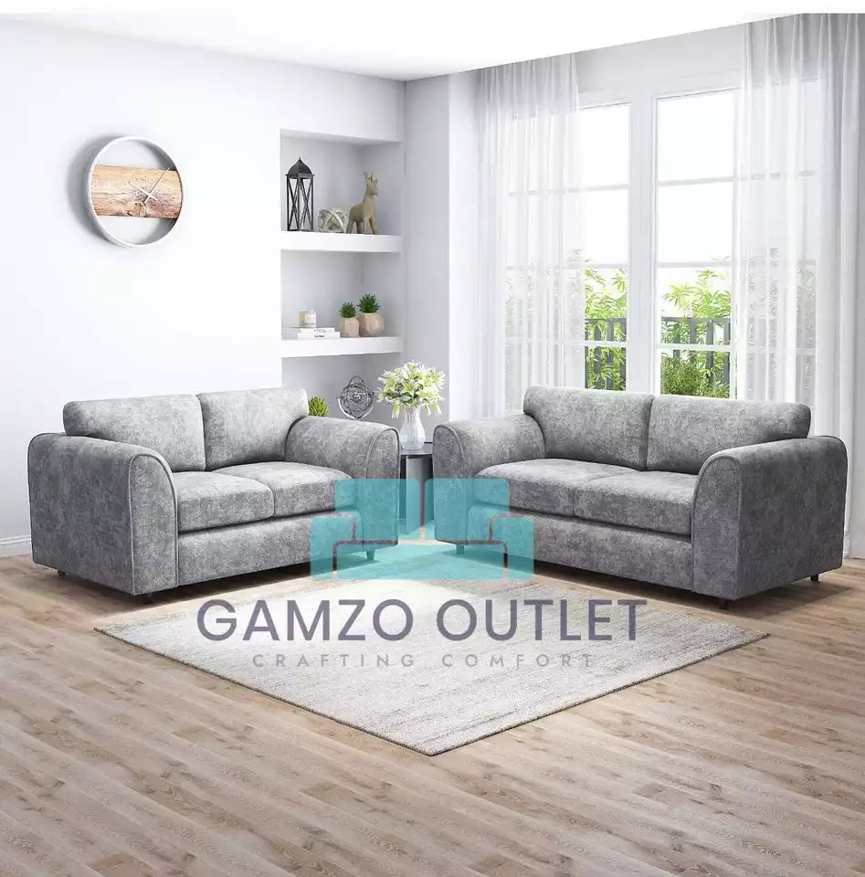 ALASKA FABRIC 3 + 2 SEATER FULL BACK SOFA
