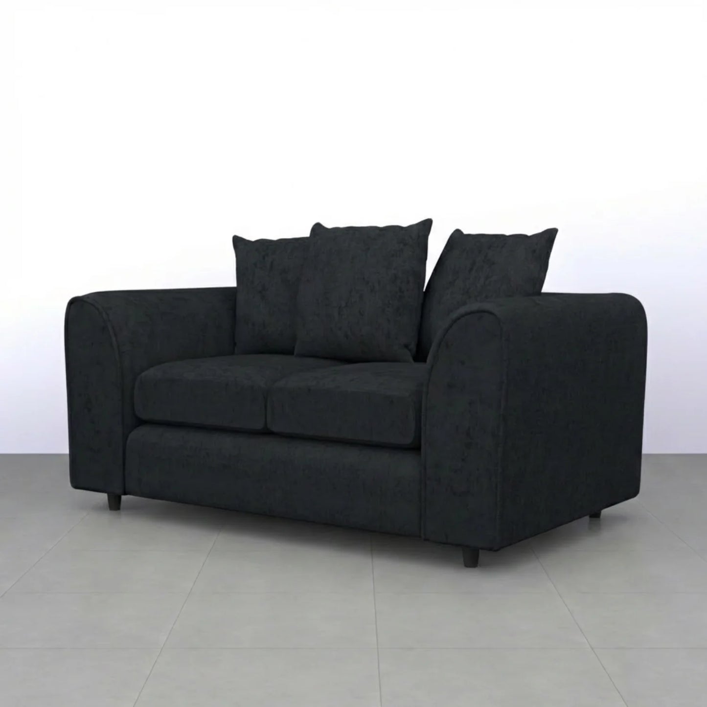 2 seater black