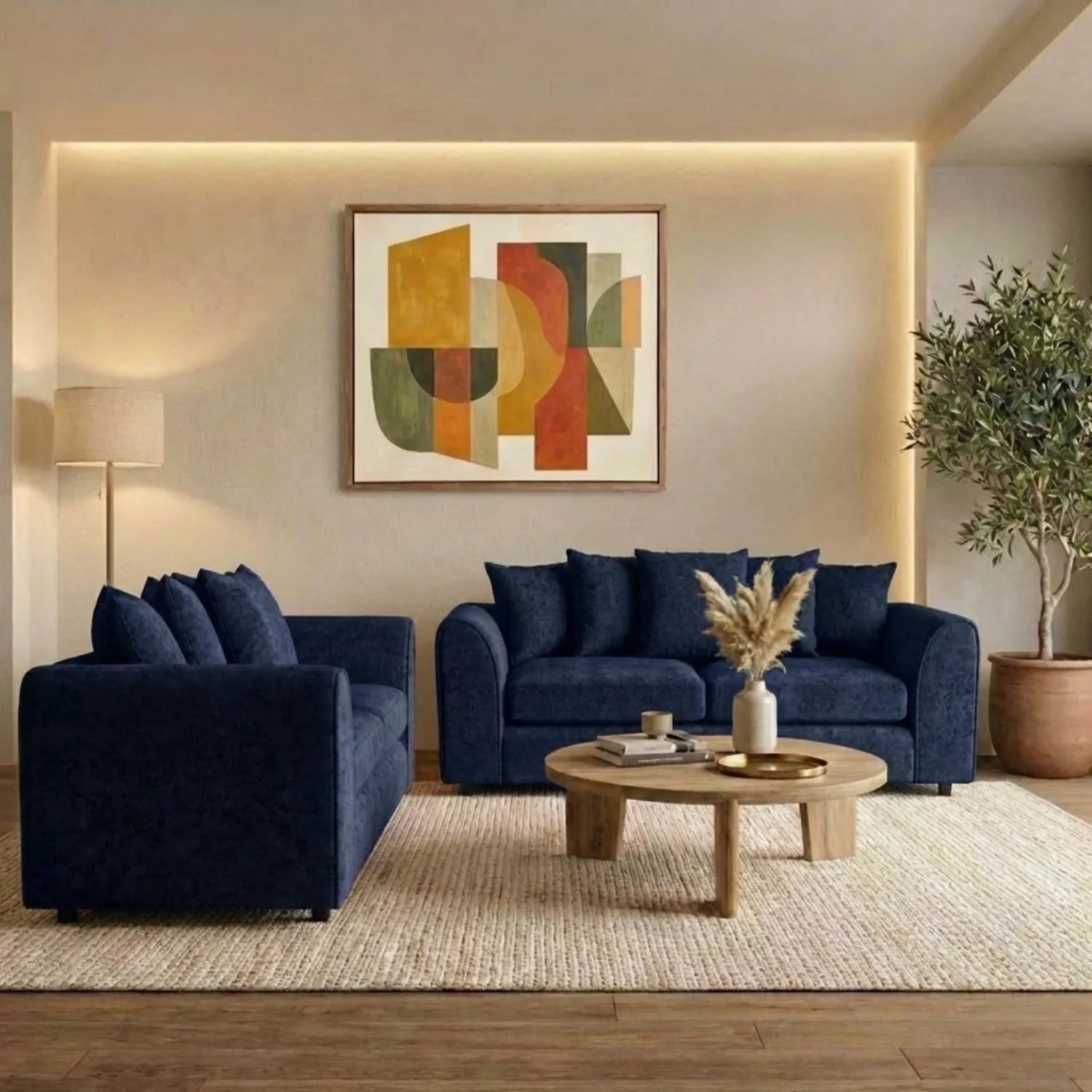 2 Seater Midnight Blue