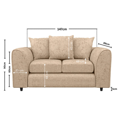 2 Seater Beige