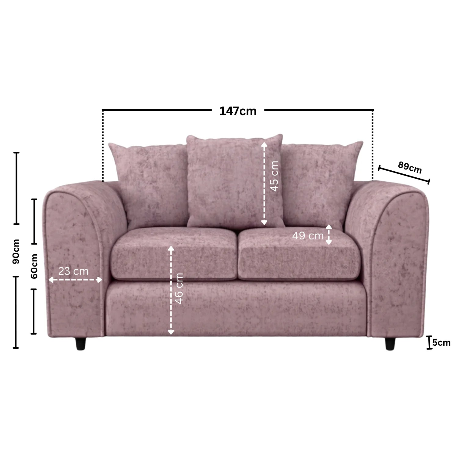 2 Seater pink