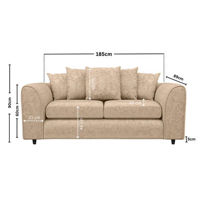 3 Seater Beige