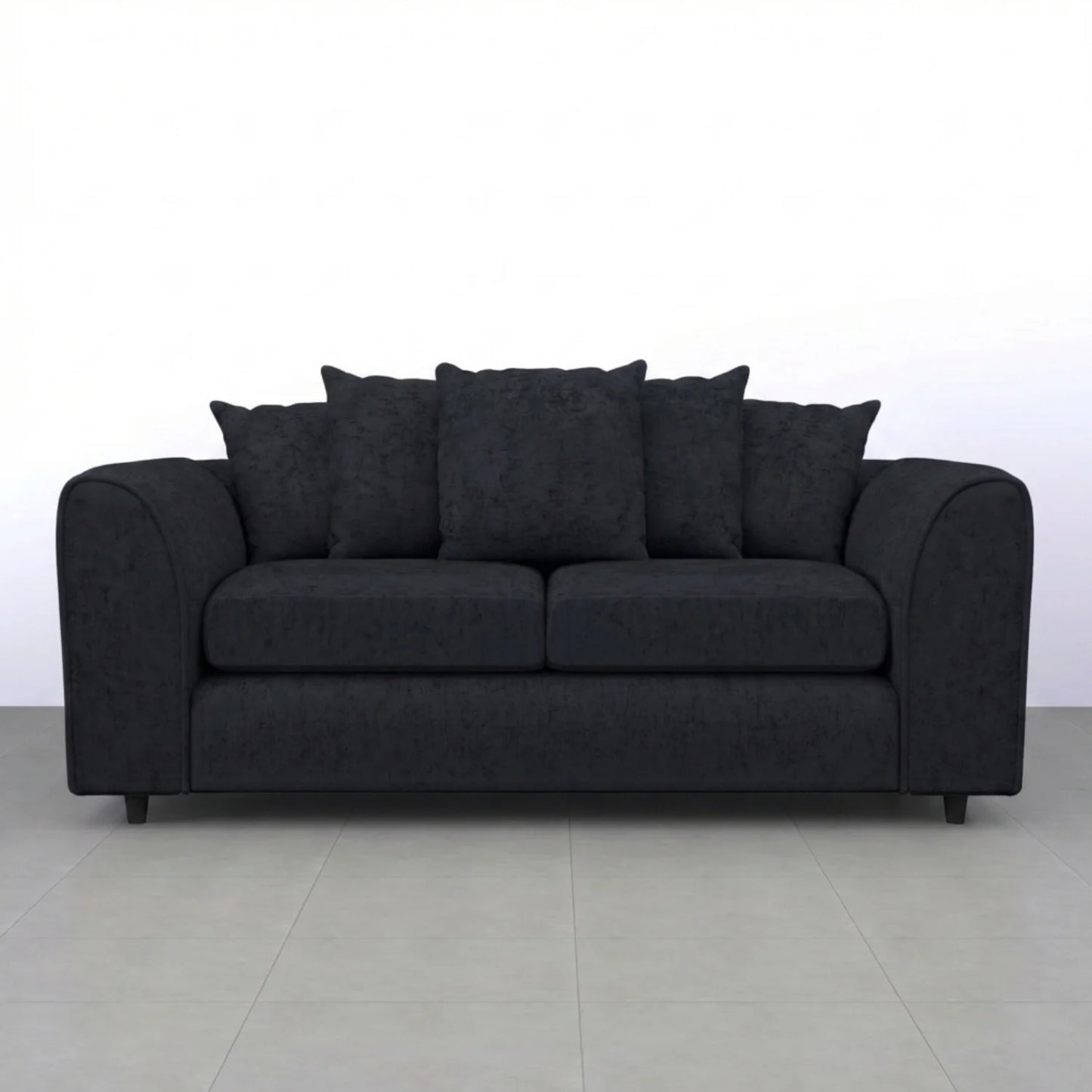 3 Seater Black