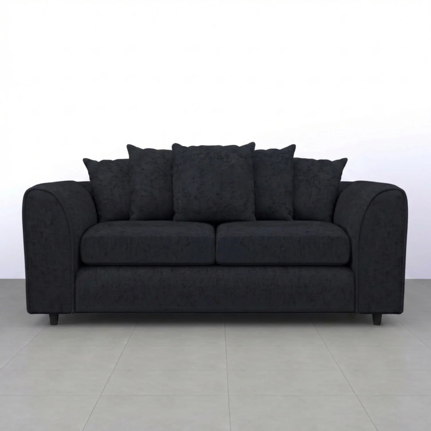3 Seater Black