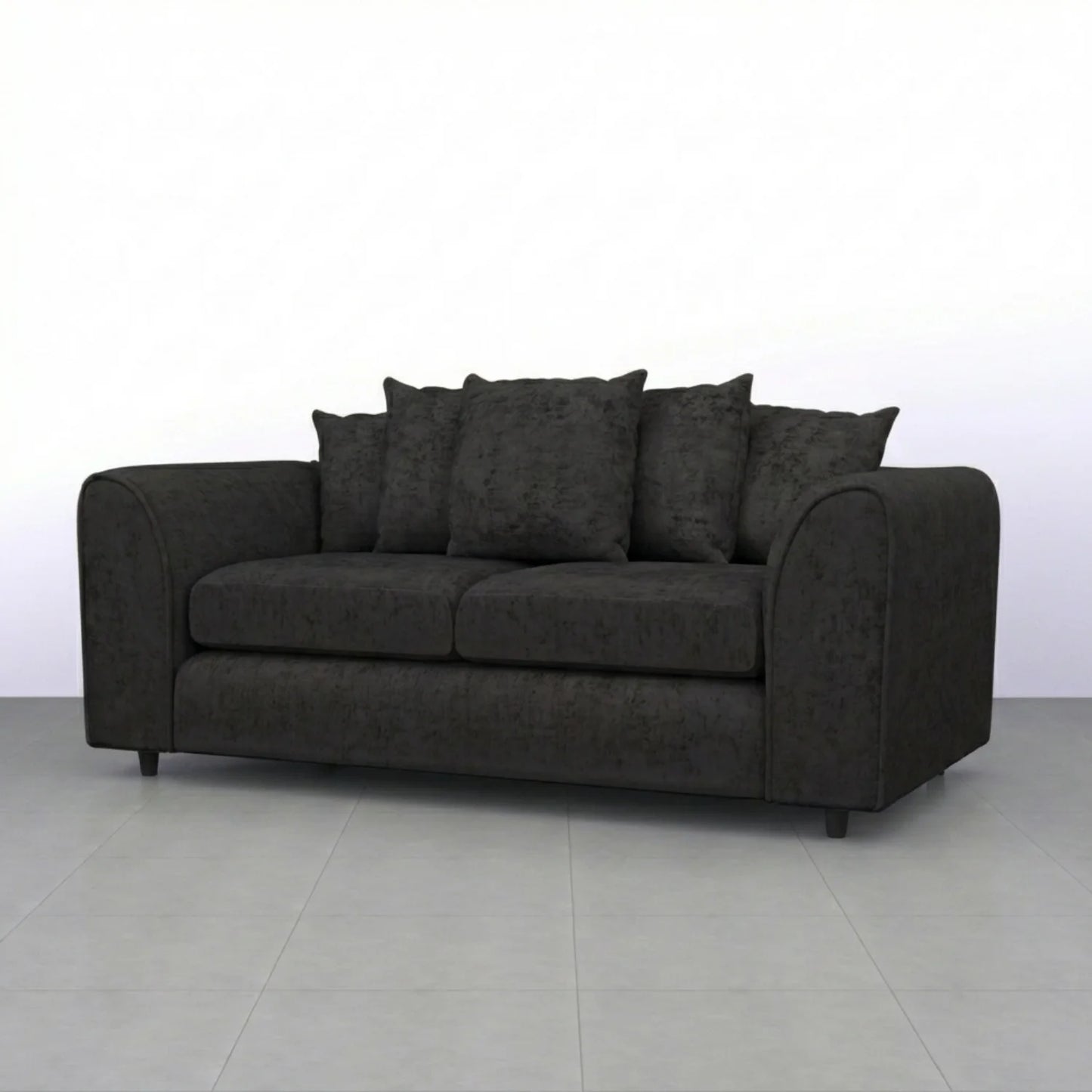 3 Seater black