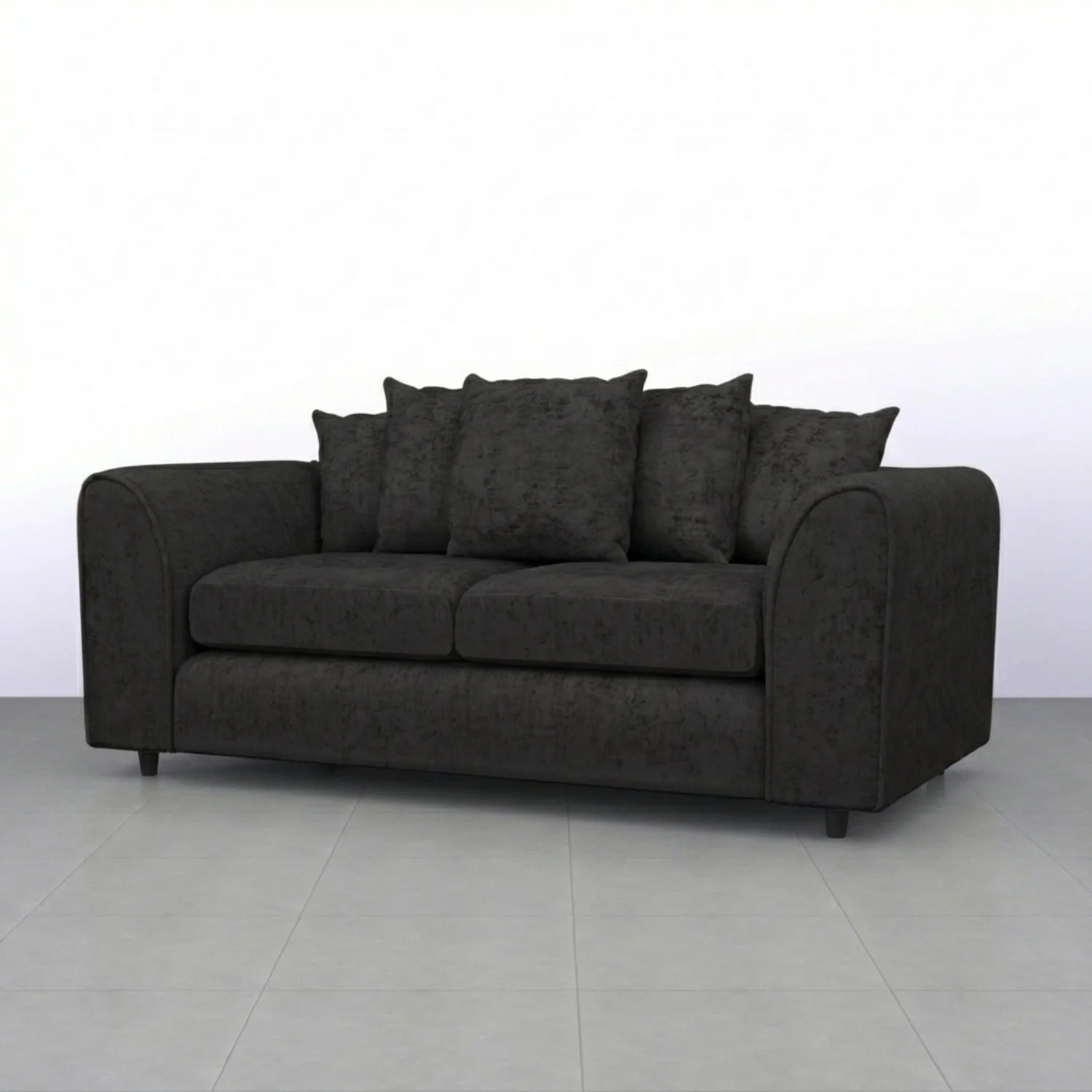 3 Seater black