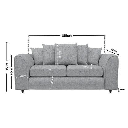 3 Seater Light Grey