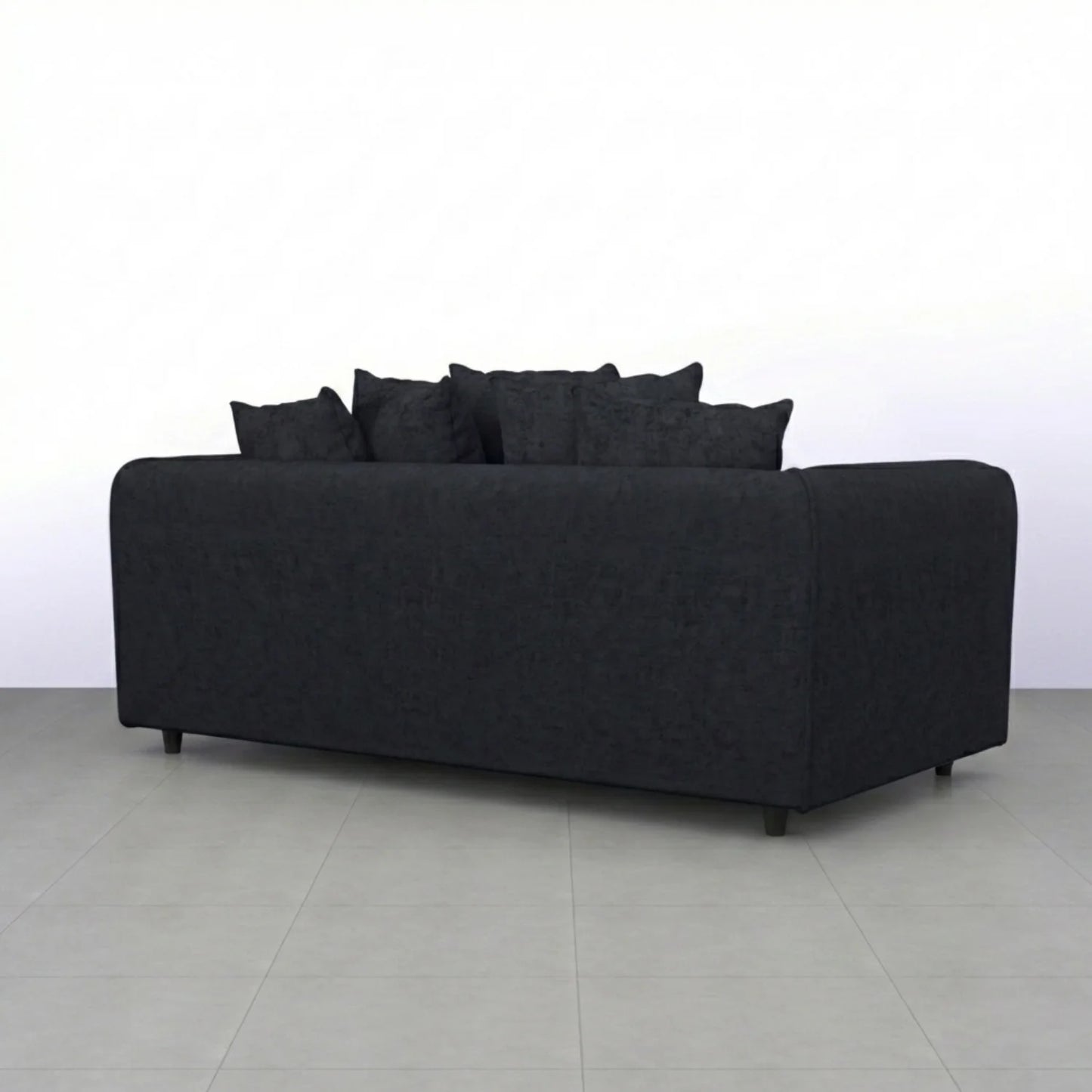 3 Seater Black