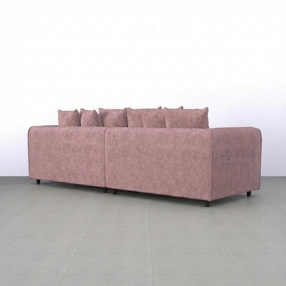 Gamzo Outlet Alaska Fabric 4 Seater Scatter Back Corner Sofa with plush cushions and modern design, ideal for living rooms.