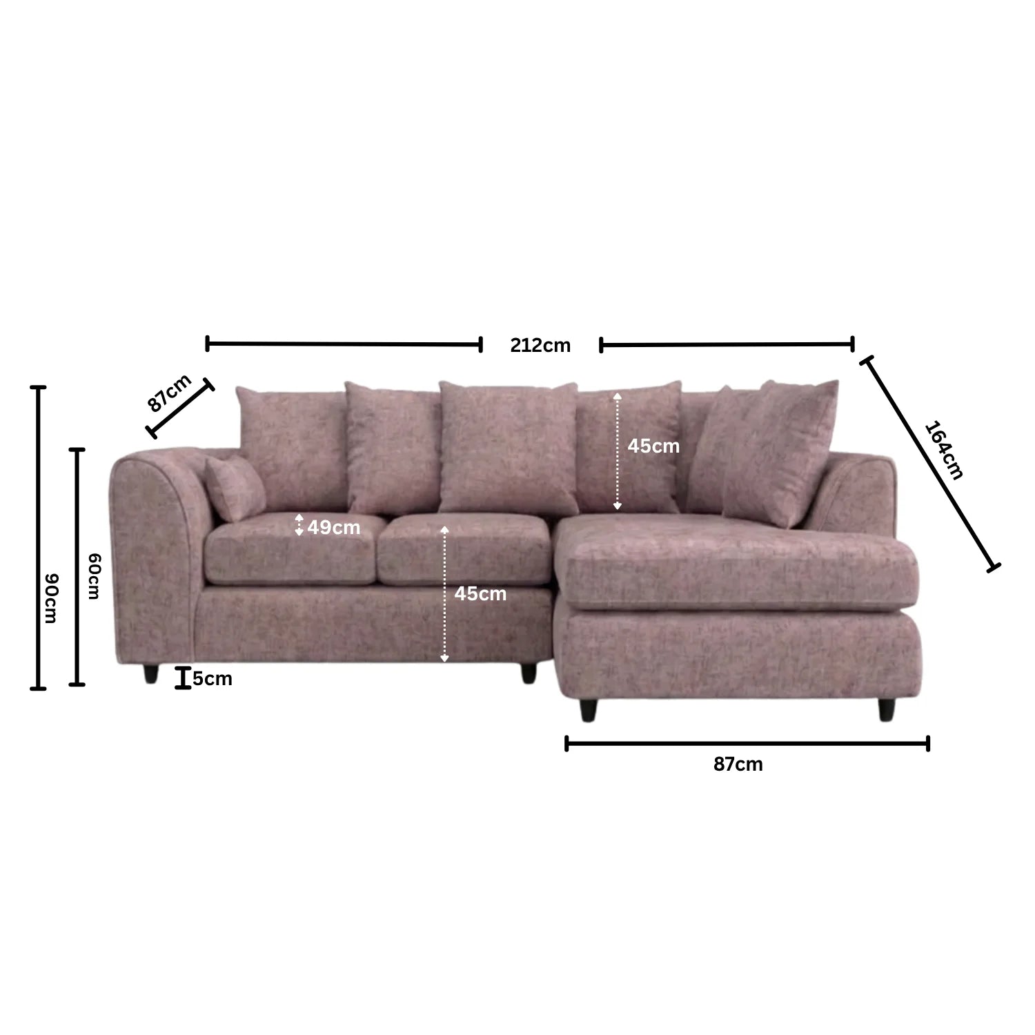 Right Hand Facing pink