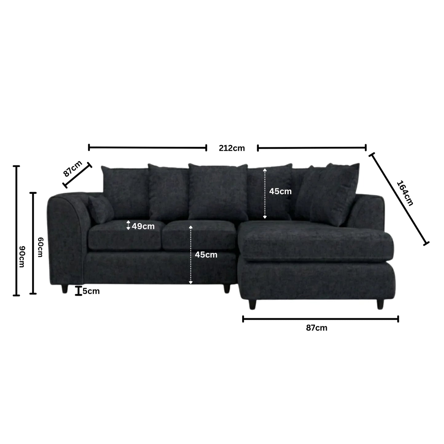 Right Hand Facing Black