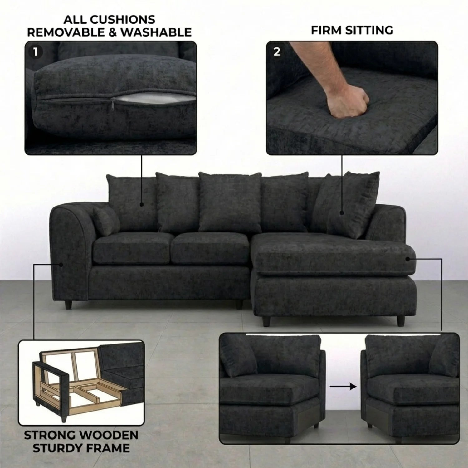 Right Hand Facing Black