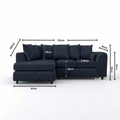 Left Hand Facing Midnight Blue