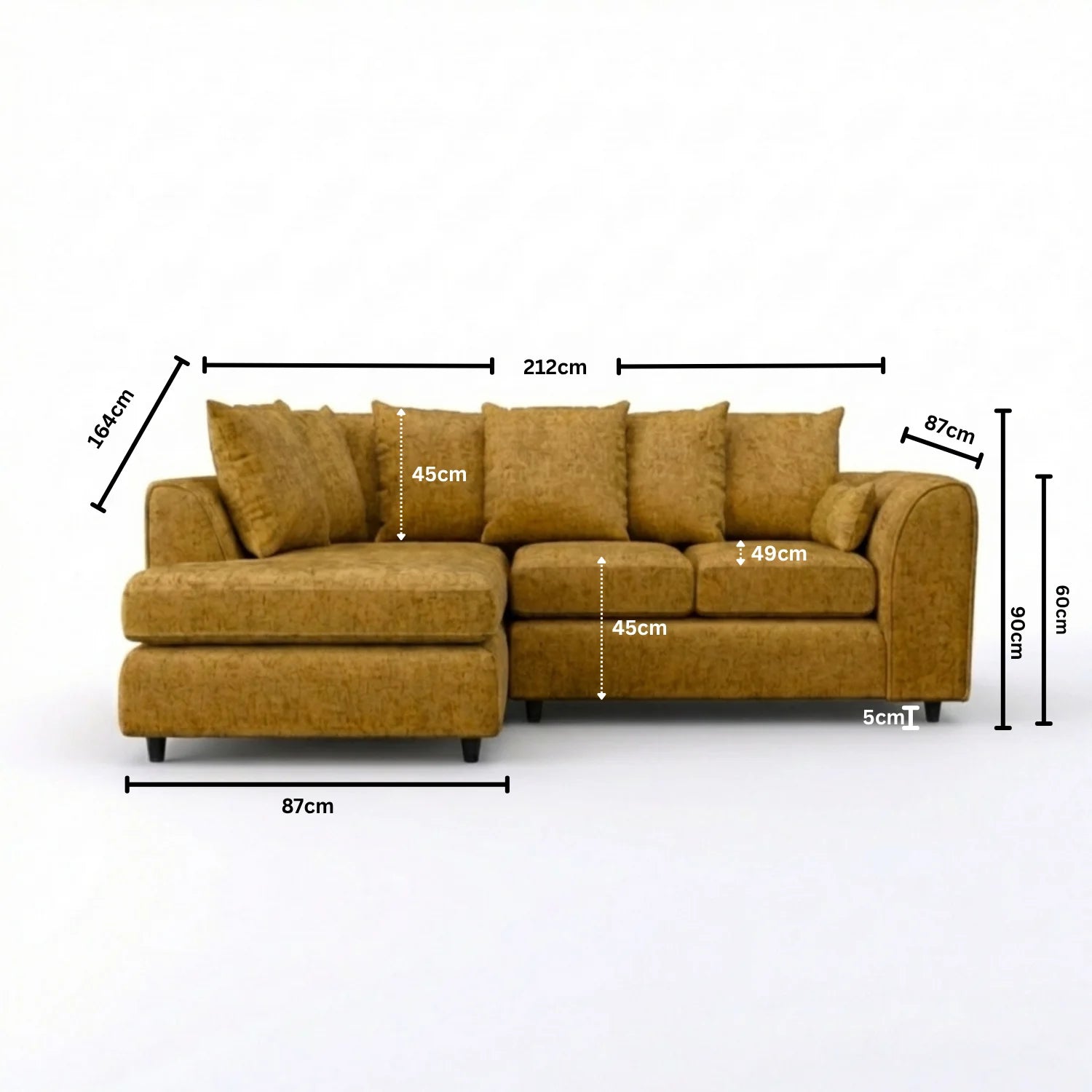 Left Hand Facing Mustard