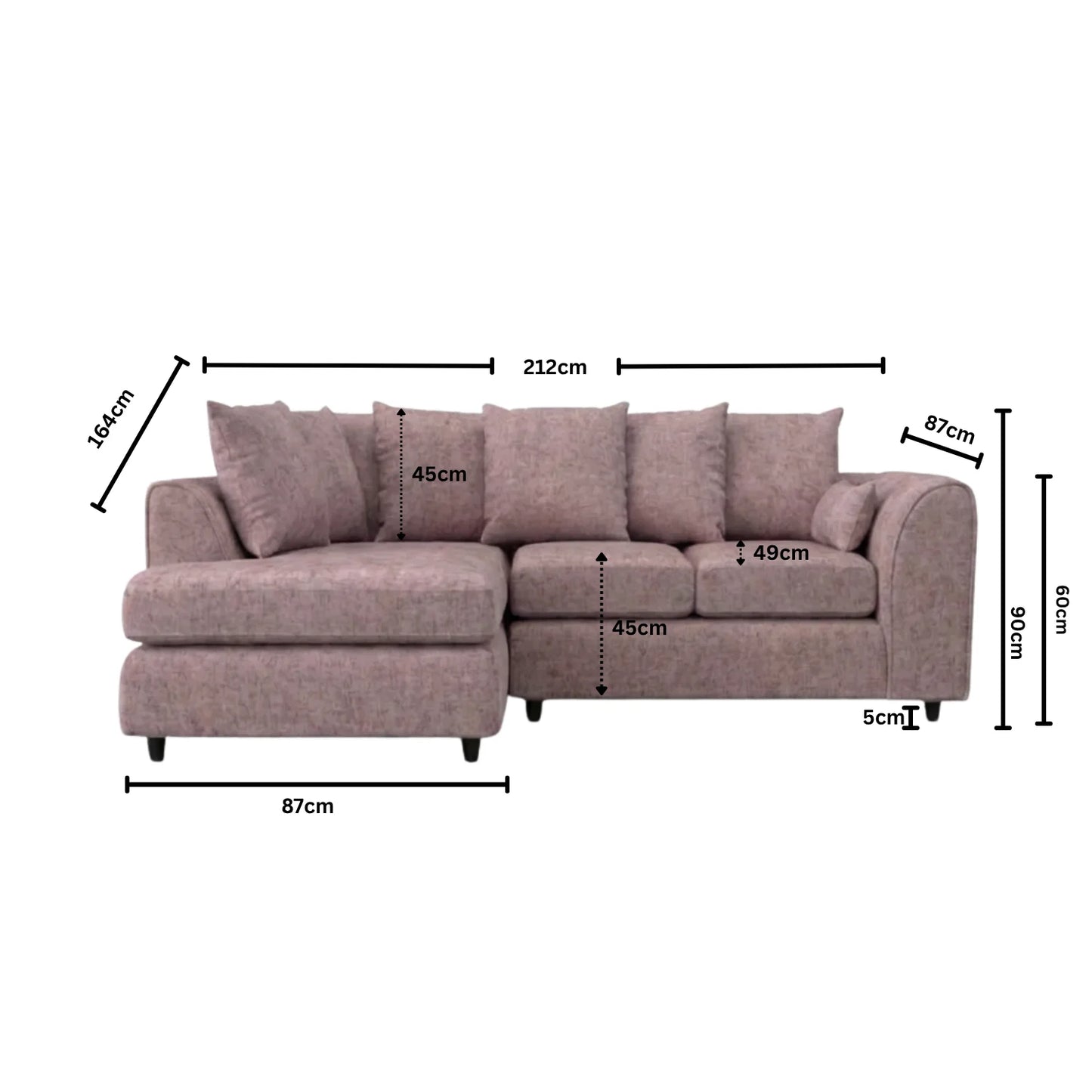 Left Hand Facing Pink