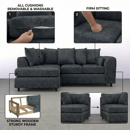 Left Hand Facing Black