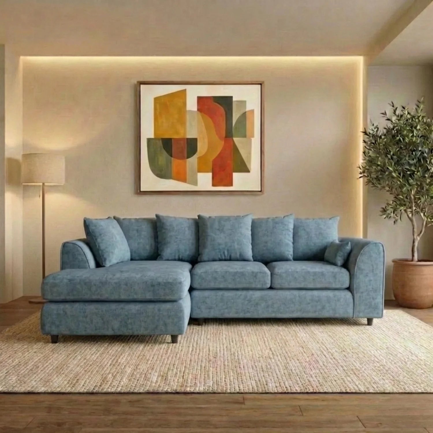 Left Hand Facing Sky Blue