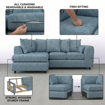 Left Hand Facing Sky Blue