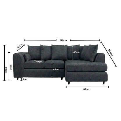 Right Hand Facing Dark Grey