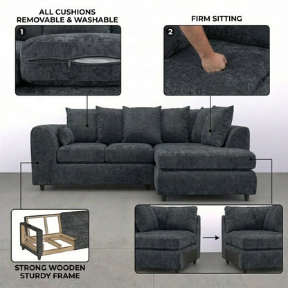 Right Hand Facing Dark Grey