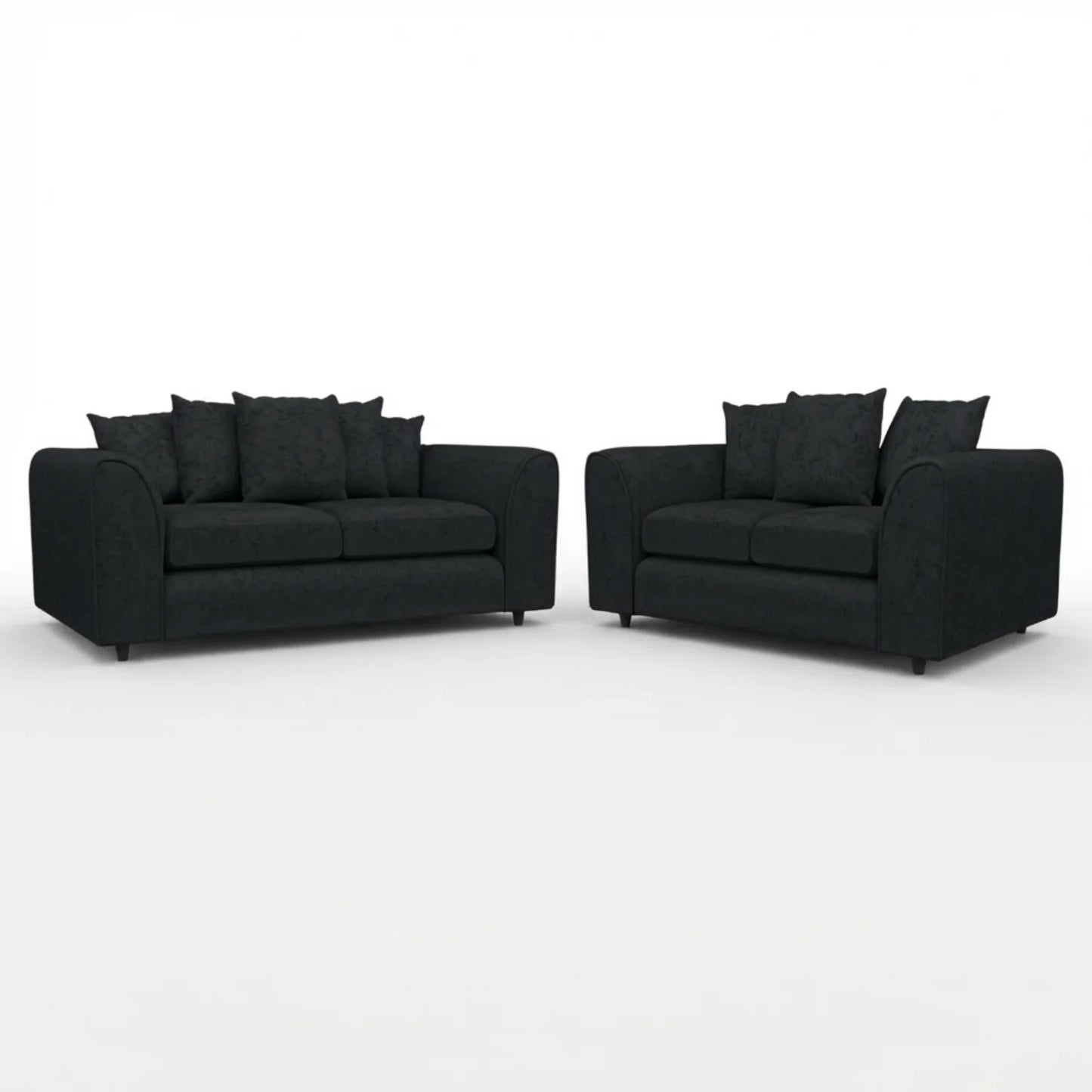 3 + 2 Seater Black