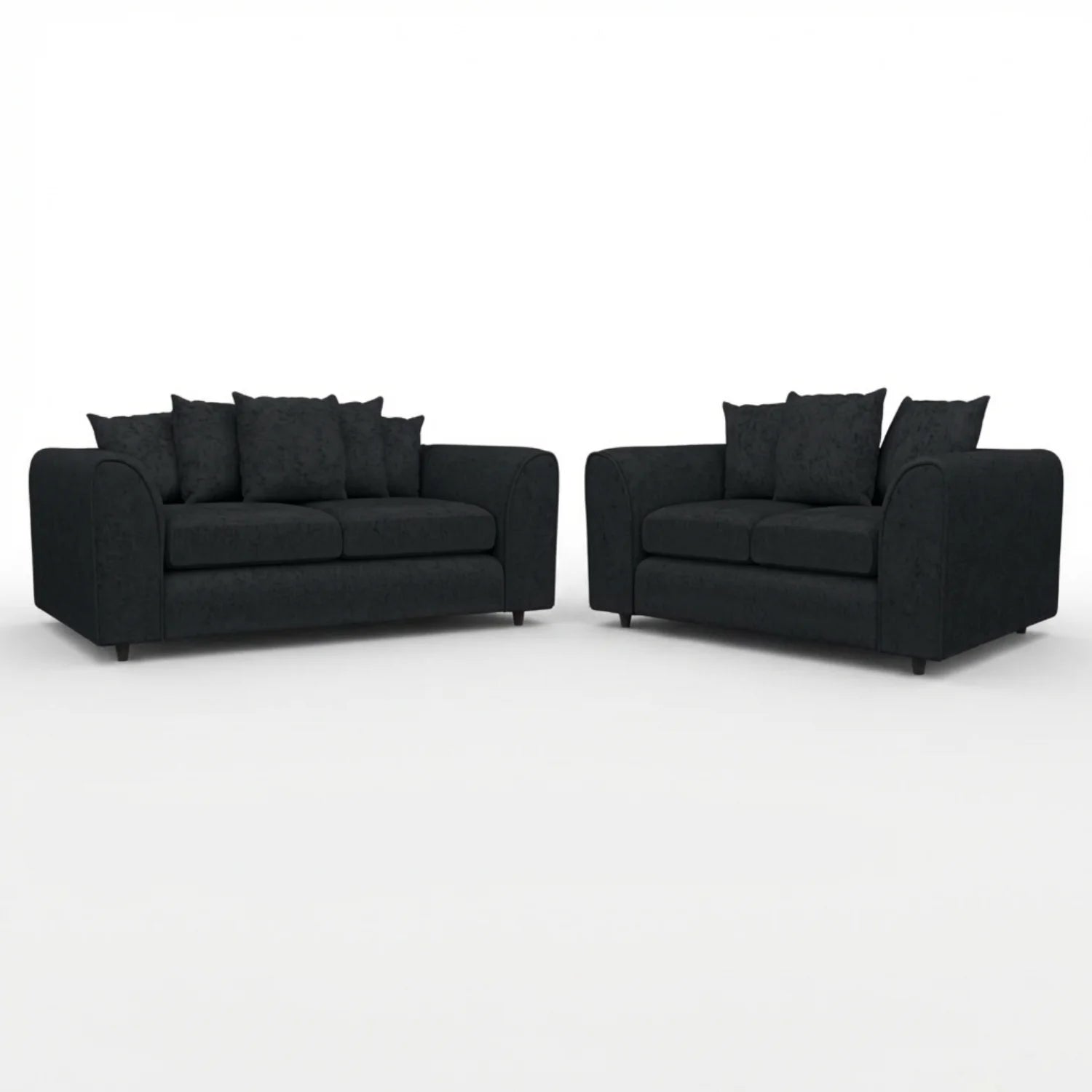 3 + 2 Seater Black