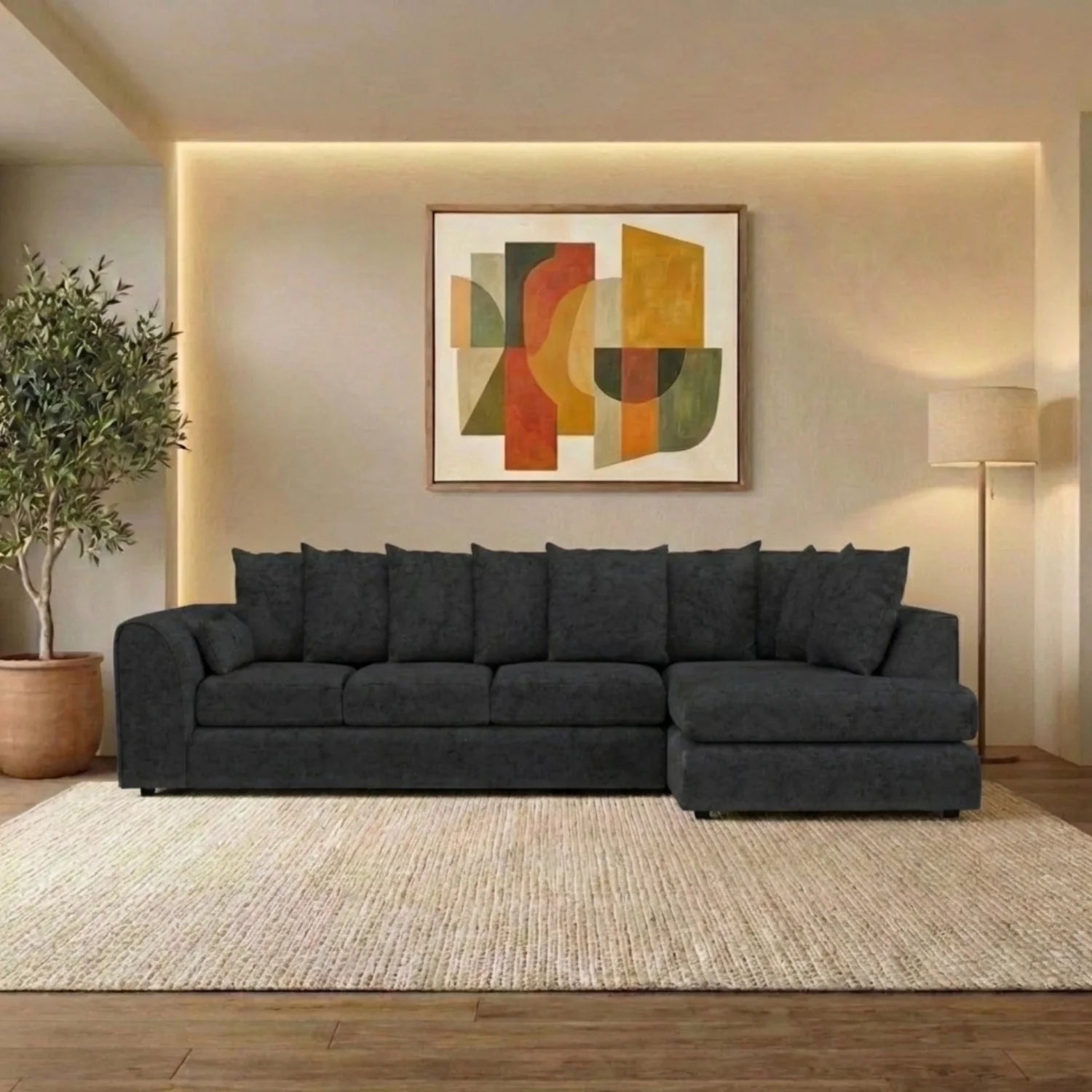 XL Right Hand Facing Black