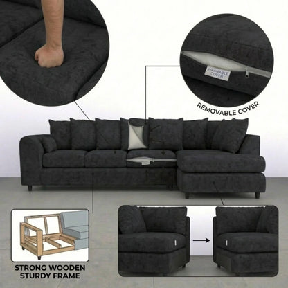 XL Right Hand Facing Black