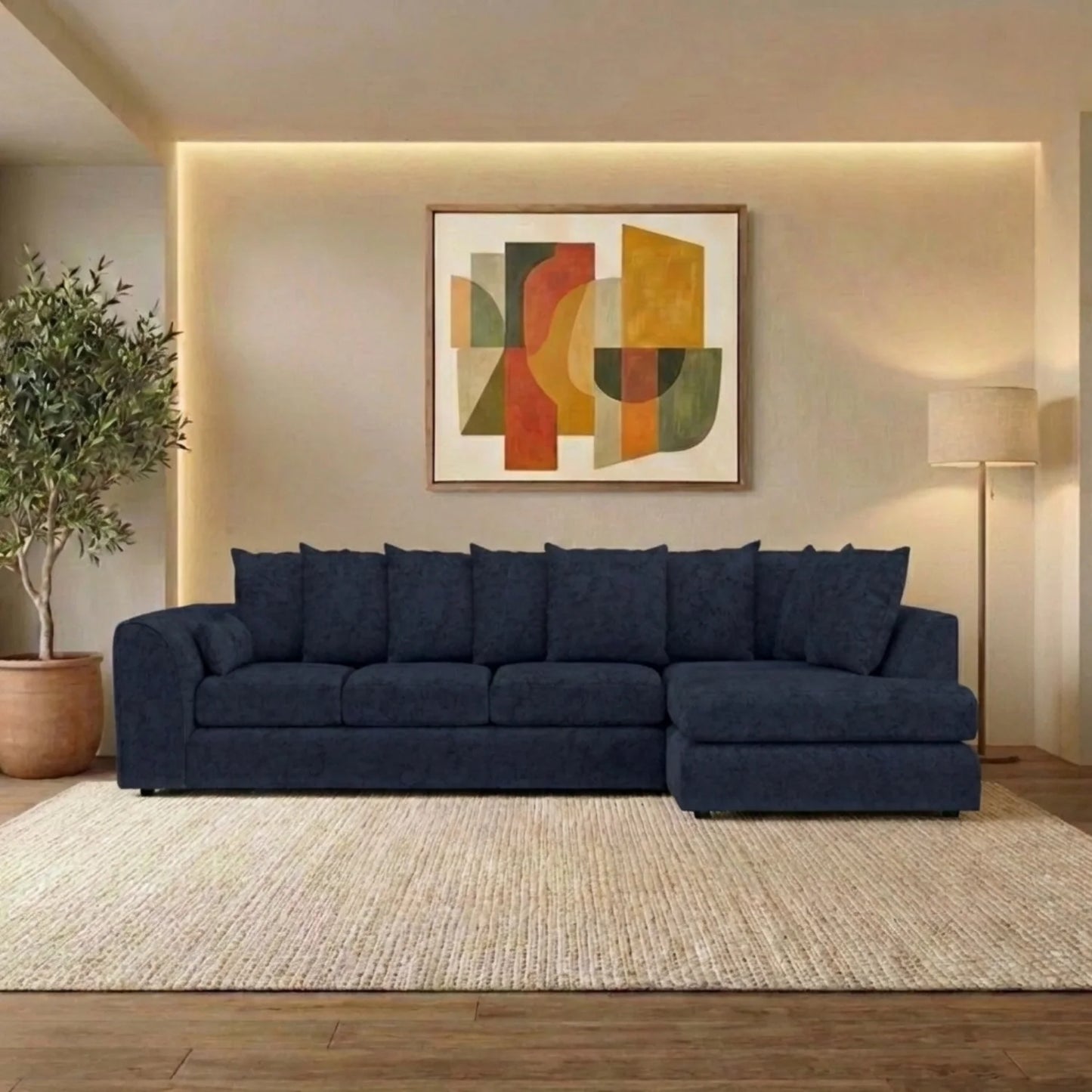 XL Right Hand Facing Midnight Grey