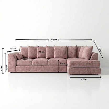 XL Right Hand Facing Pink