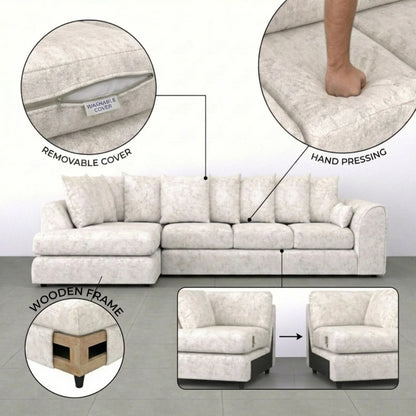 XL Left Hand Facing Cream