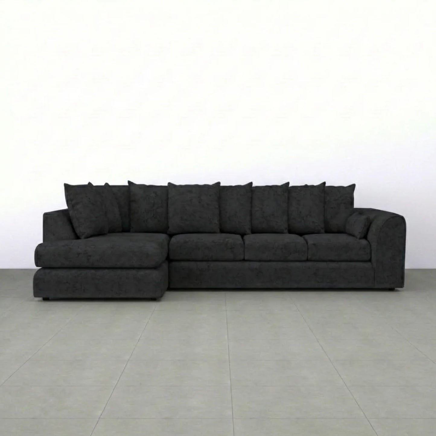 XL Left Hand Facing Black