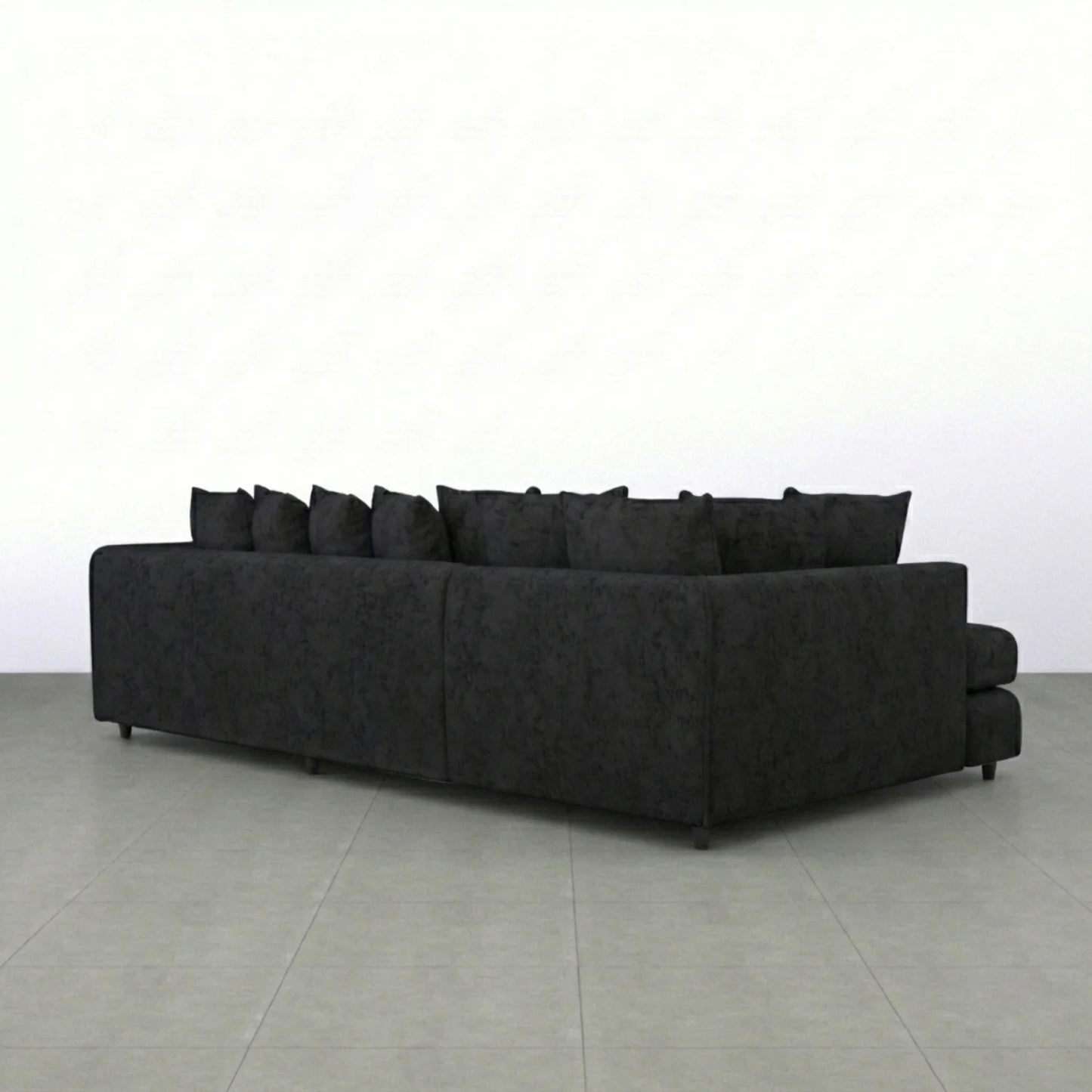 XL Left Hand Facing Black