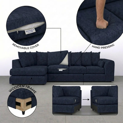 XL Left Hand Facing Midnight Blue