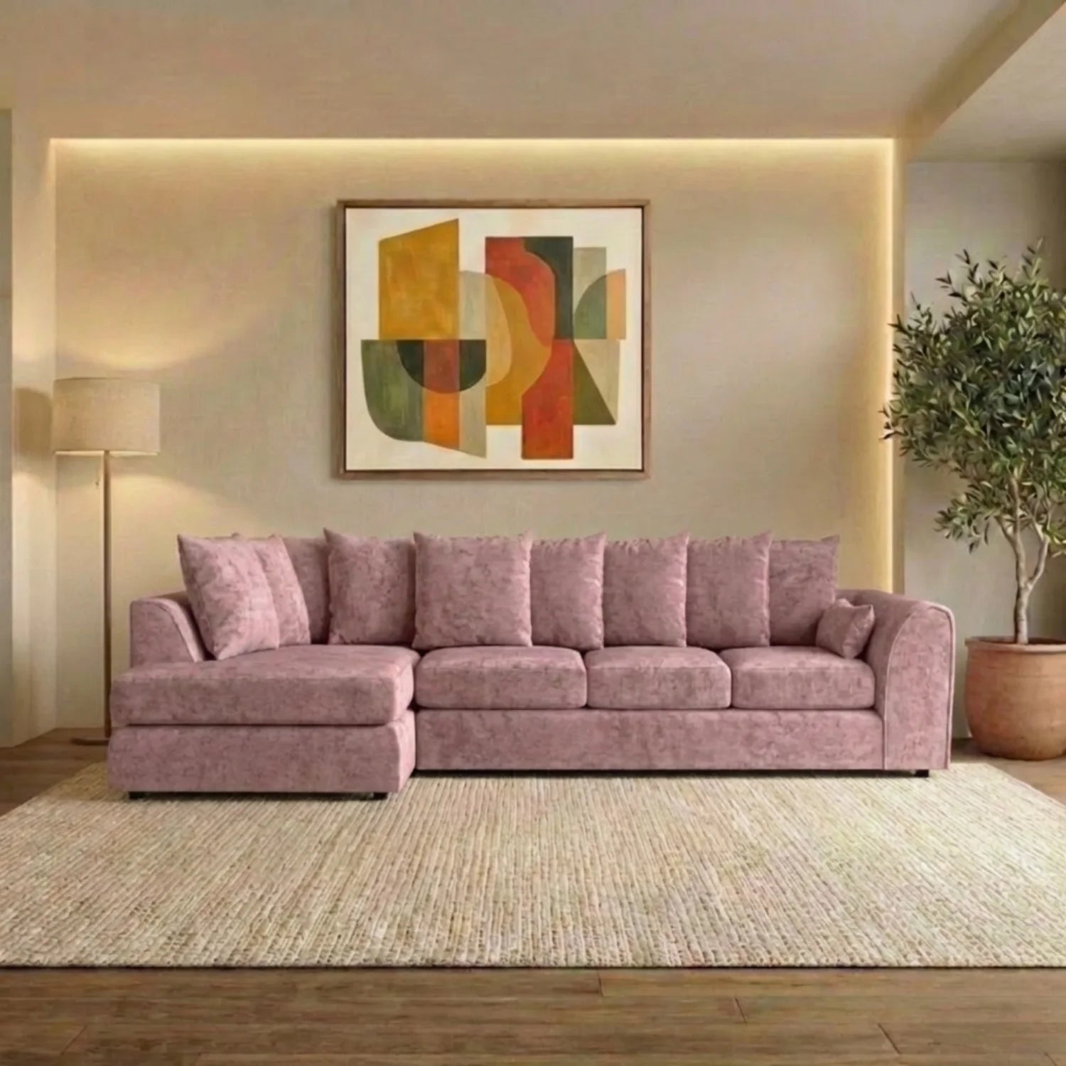 XL Left Hand Facing Pink