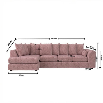 XL Left Hand Facing Pink