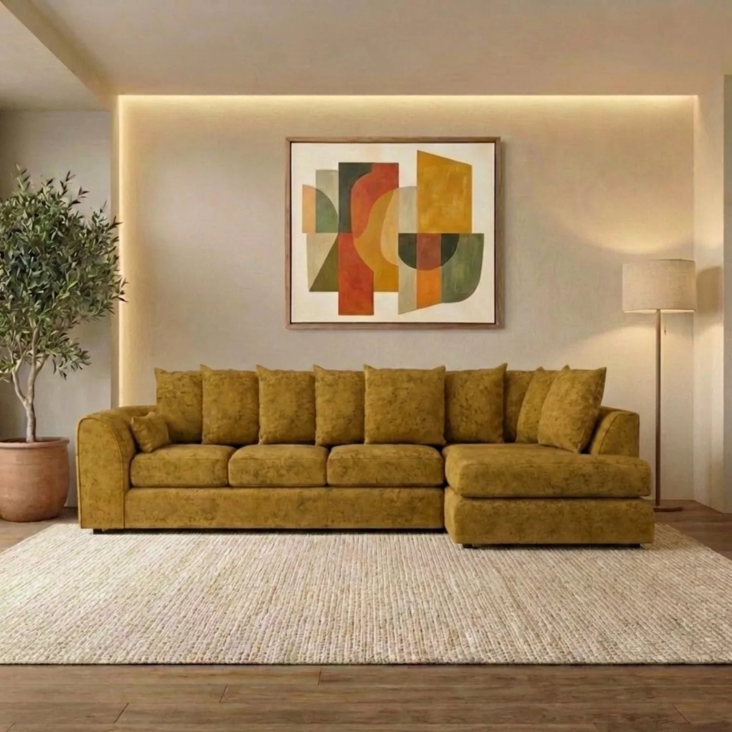 XL Right Hand Facing Mustard