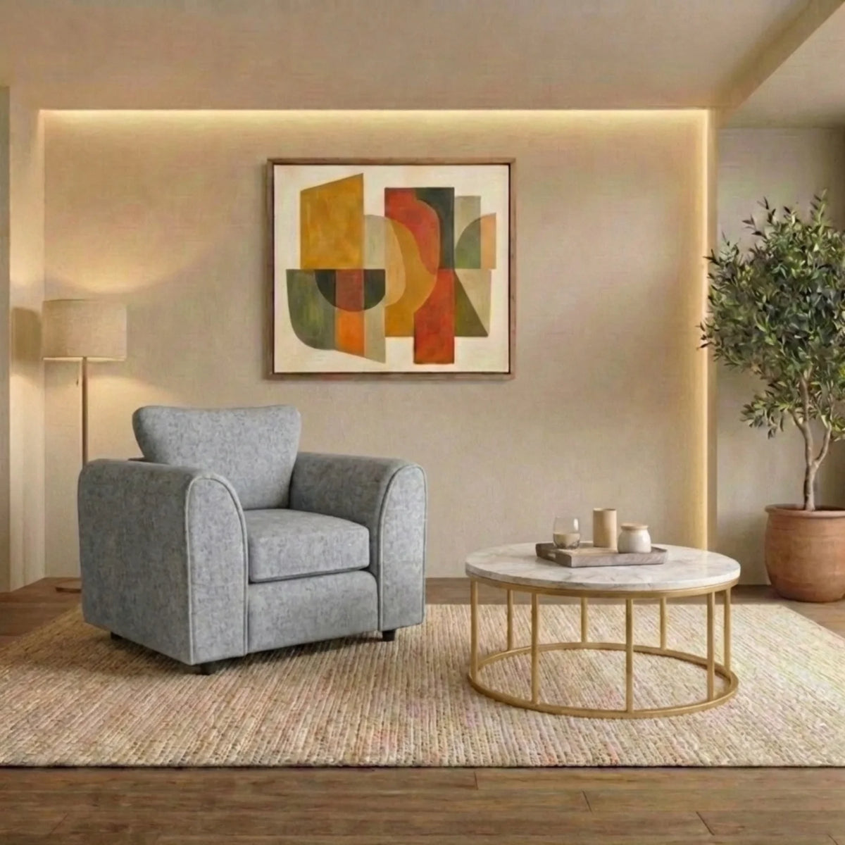 armchair Light Grey