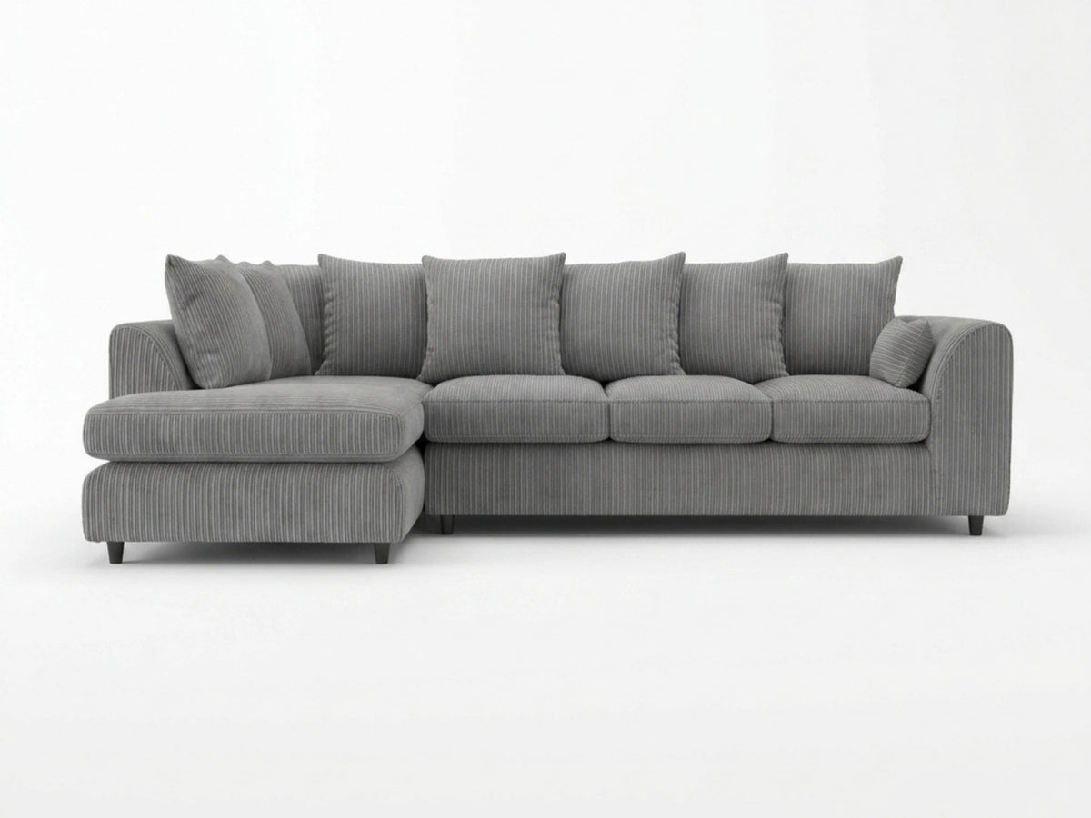 XL Left Hand Facing Charcoal Grey