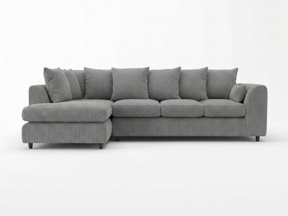 XL Left Hand Facing Charcoal Grey