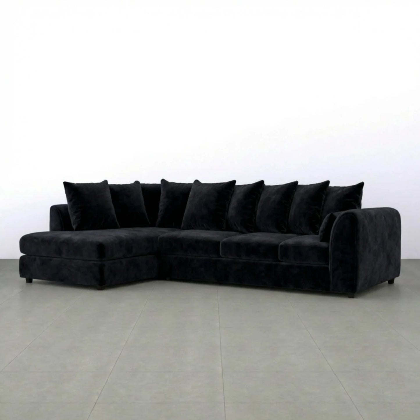 XL Left Hand Facing Black