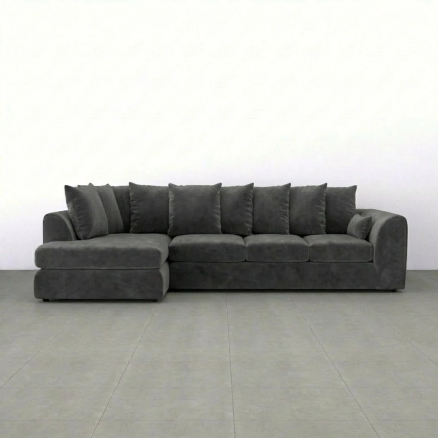 XL Left Hand Facing Dark Grey