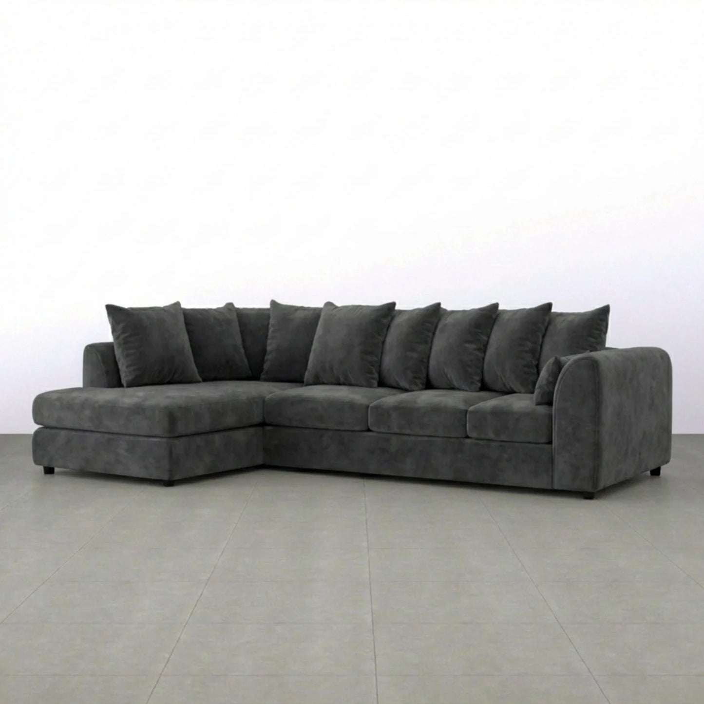 XL Left Hand Facing Dark Grey