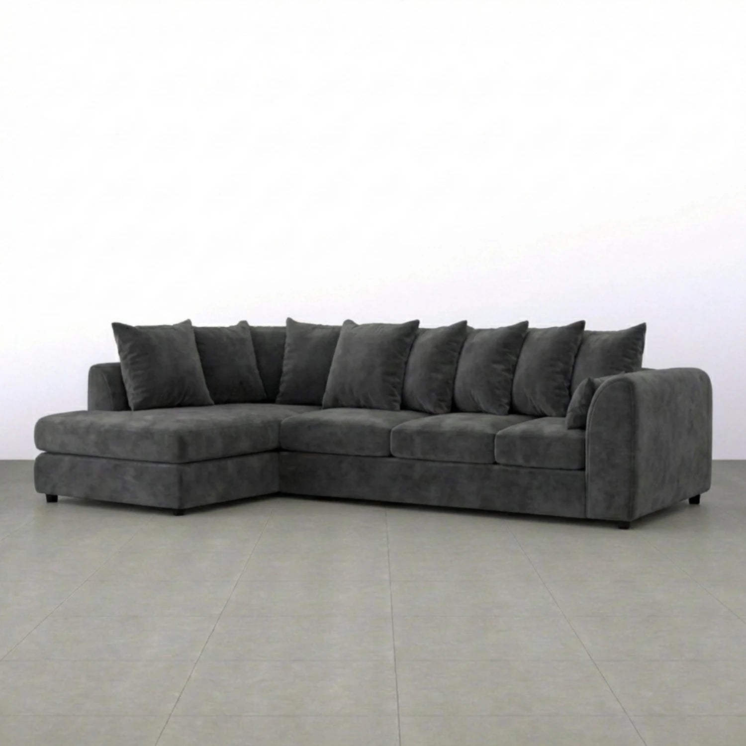 XL Left Hand Facing Dark Grey