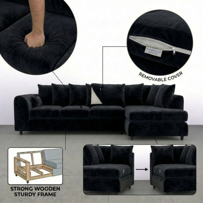 XL Right  Hand Facing Black