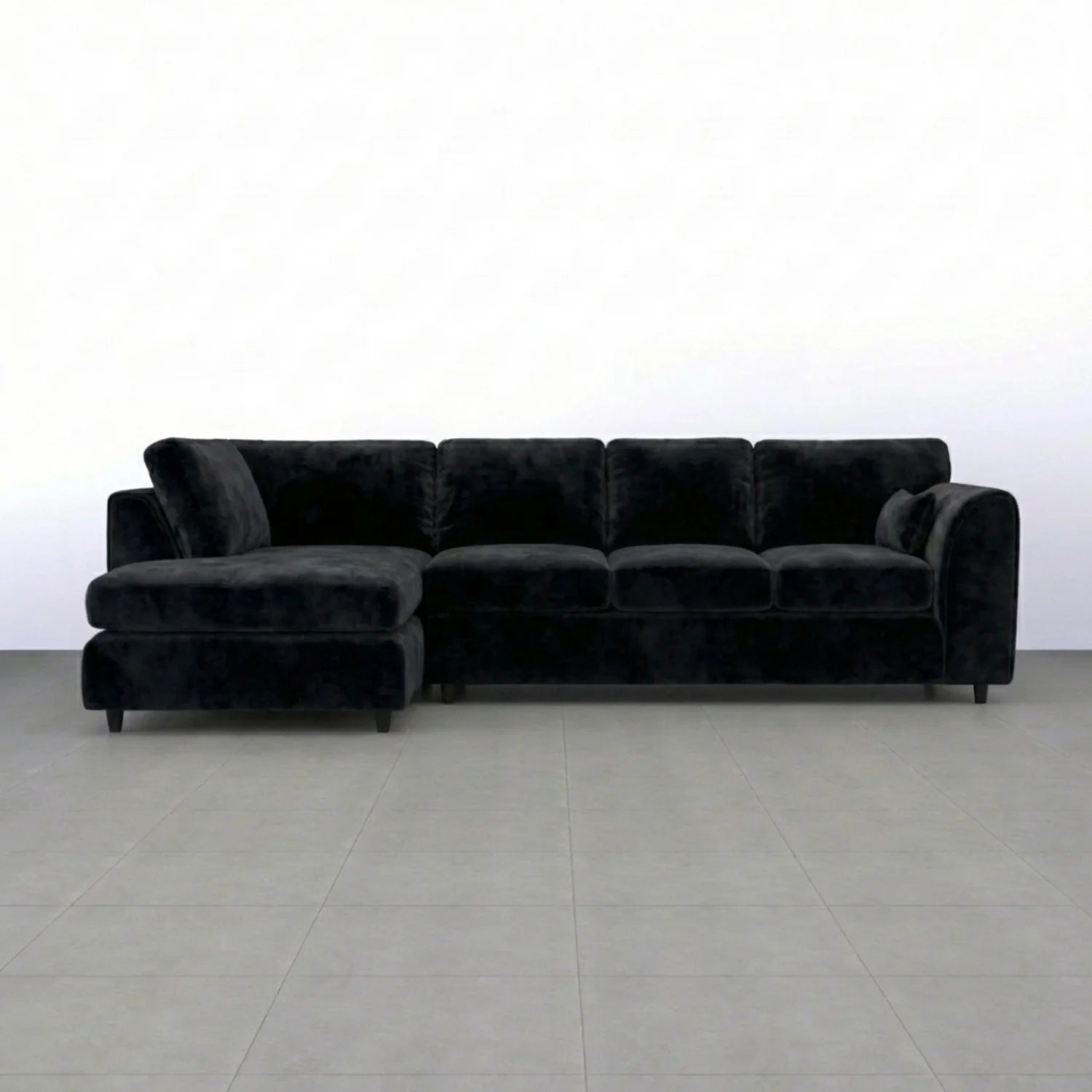 XL Left Hand Facing  Black