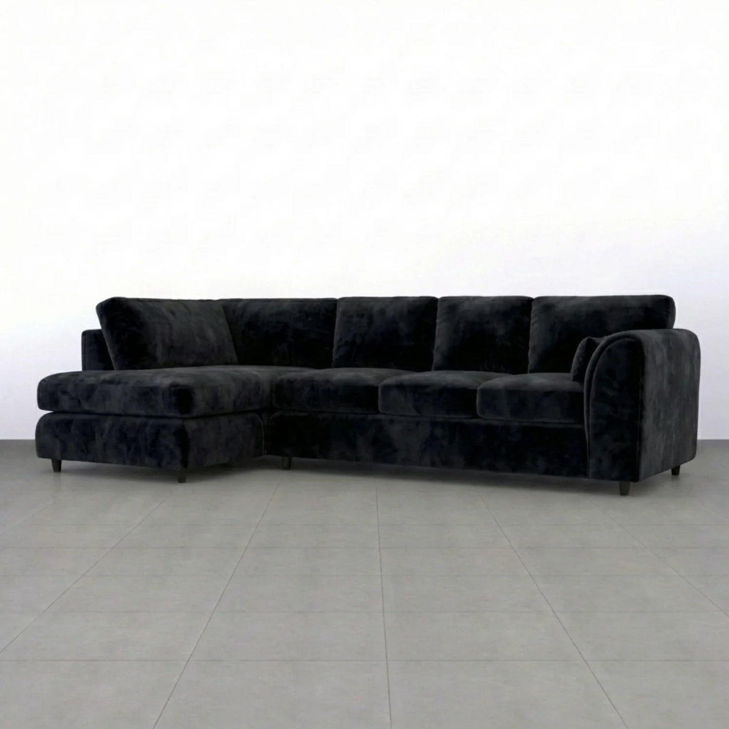 XL Left Hand Facing  Black