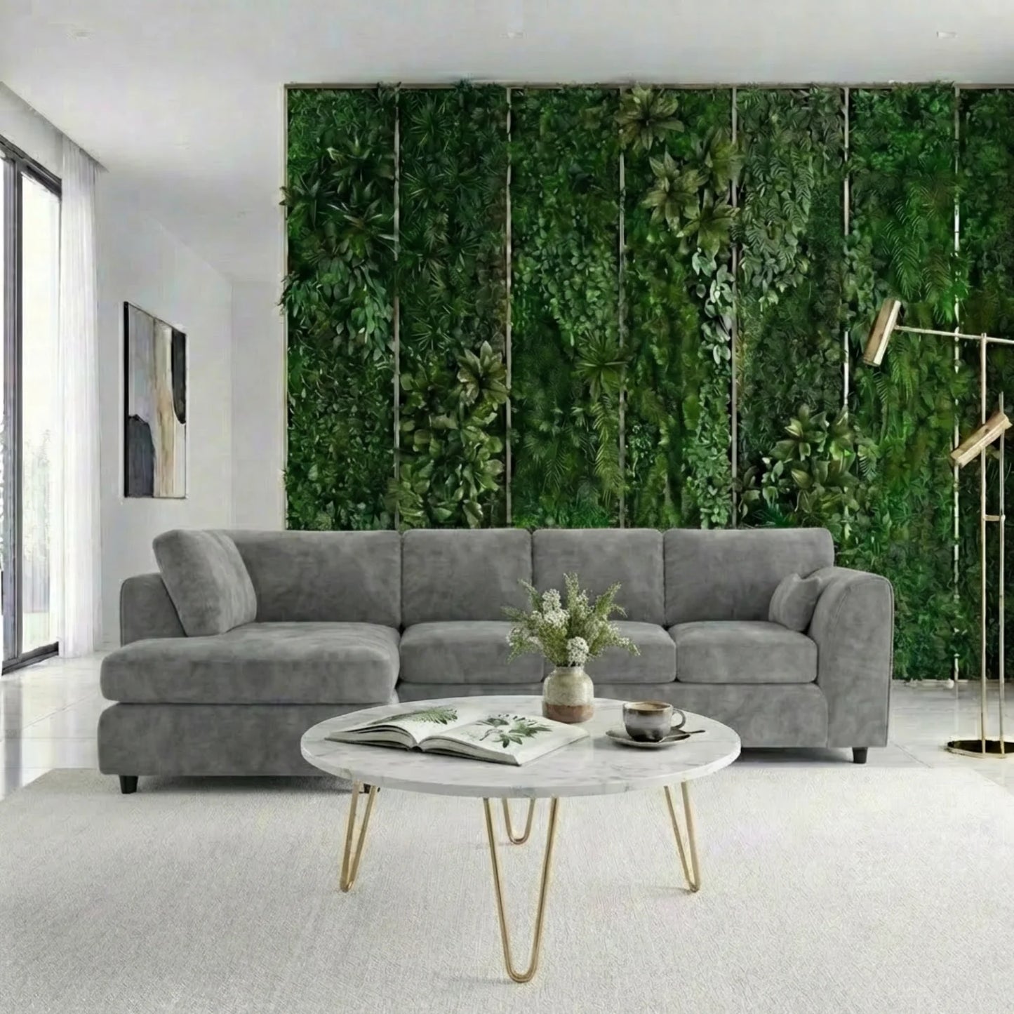 XL Left Hand Facing Light Grey