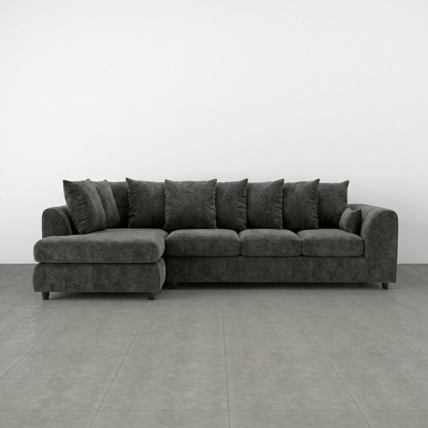 XL Left Hand Facing dark grey