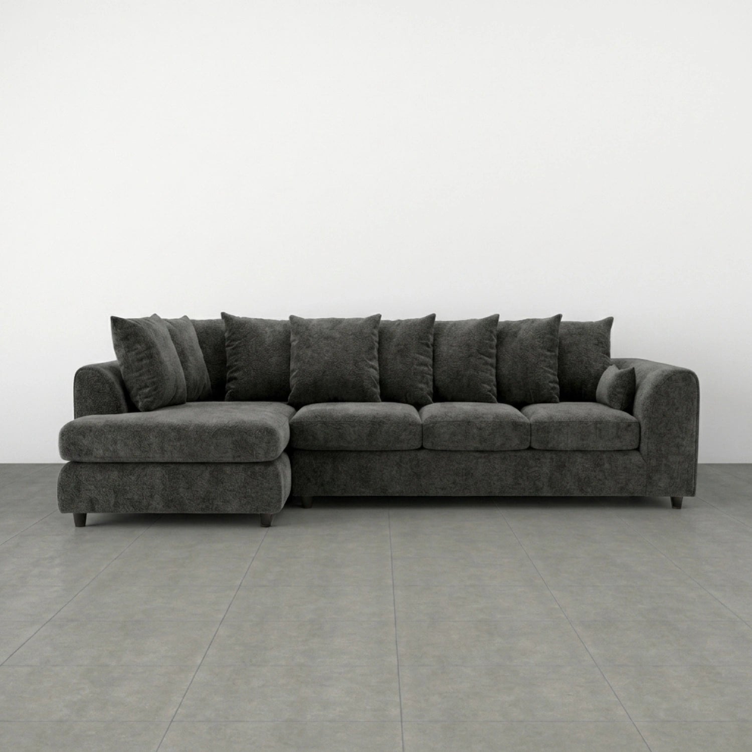 XL Left Hand Facing dark grey